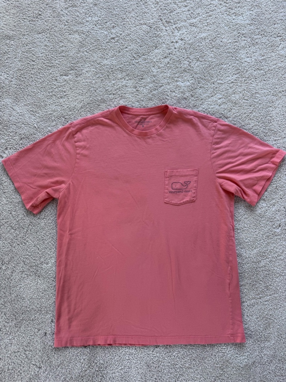 Vineyard Vines Men’s Coral Pocket Tee